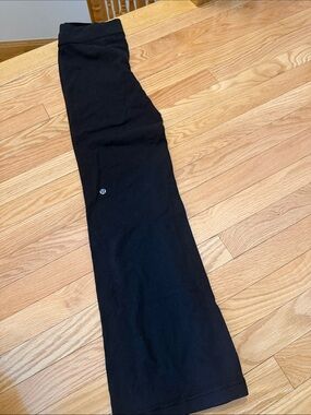 lululemon athletica Black Boot-Cut Yoga Pants